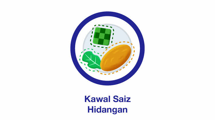 Kawal saiz hidangan