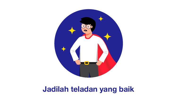 Jadi teladan kepada anak