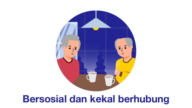 bersosial dan kekal berhubung