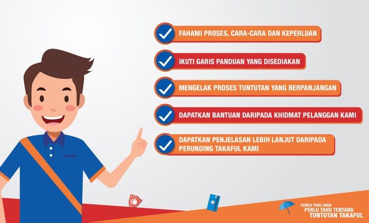 Garis panduan memohon tuntuan takaful