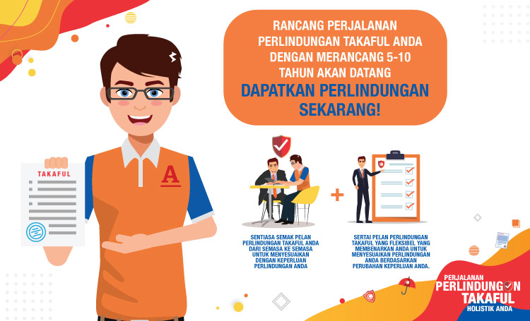 Rancang perjalanan perlindungan takaful holistik anda dengan merancang 5 hingga ke 10 tahun kehadapa